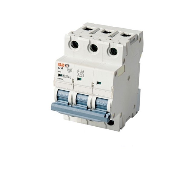 فیوز مینیاتوری رعد سه فاز 6 آمپر تیپ C