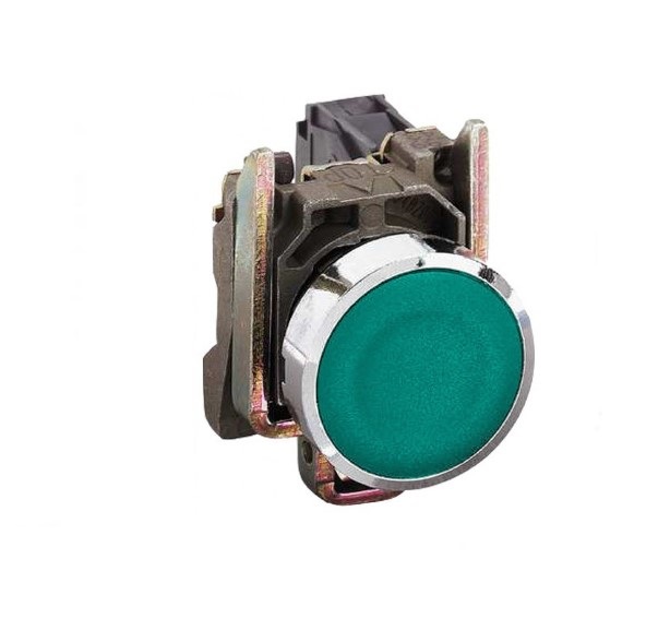 پوش باتن فلزی سبز اشنایدر XB4BA31