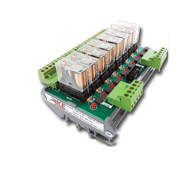 رله برد 8 تایی 16 آمپر امرون بوبین 24 ولت