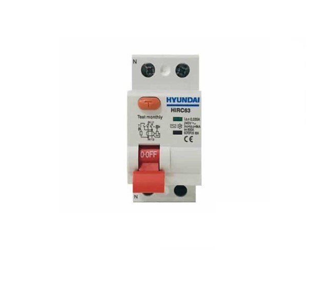 کلید محافظ جان ترکیبی تک پل+ نول 10 آمپر هیوندایی