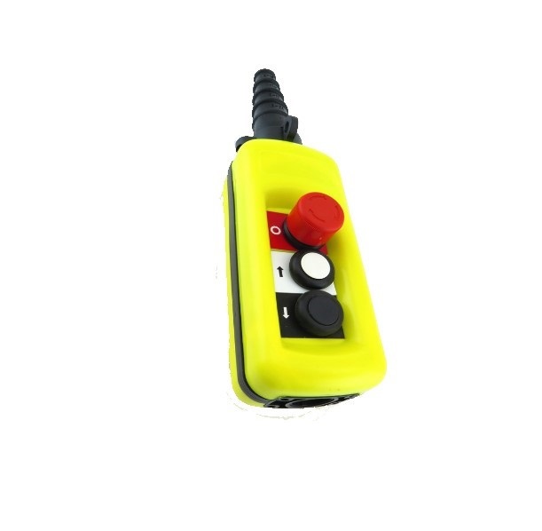 کليد جرثقيل اشنایدرXACA2713 تک سرعته دو دکمه و یک استوپ